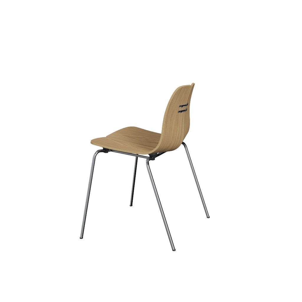 Fritz Hansen（フリッツハンセン）/PK3/ナチュラルウッド：オーク/脚：クローム/SH43㎝