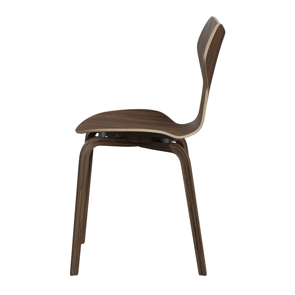 Fritz Hansen（フリッツハンセン）/グランプリチェア/「4130」/ナチュラルウッド：ウォルナット/脚：ウッドレッグ/SH43㎝