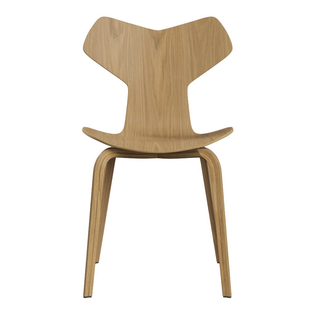 Fritz Hansen（フリッツハンセン）/グランプリチェア/「4130」/ナチュラルウッド：オーク/脚：ウッドレッグ/SH43㎝