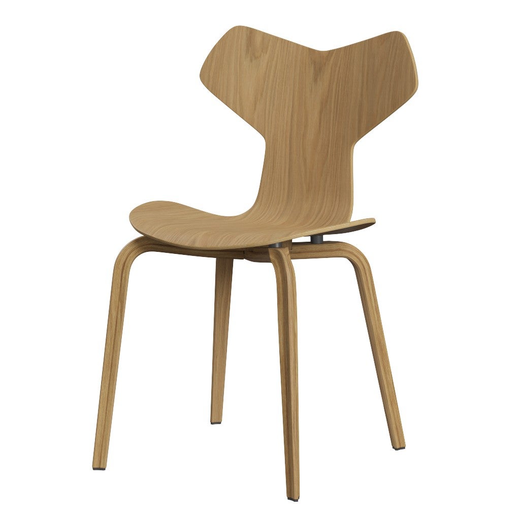 Fritz Hansen（フリッツハンセン）/グランプリチェア/「4130」/ナチュラルウッド：オーク/脚：ウッドレッグ/SH43㎝
