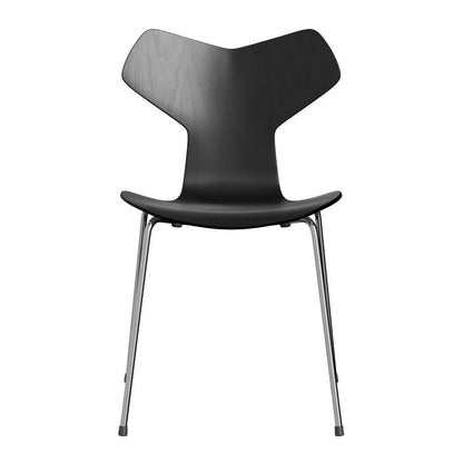 Fritz Hansen（フリッツハンセン）/グランプリチェア/「3130」/カラードアッシュ：ブラック/脚：クローム/SH43㎝