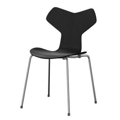 Fritz Hansen（フリッツハンセン）/グランプリチェア/「3130」/カラードアッシュ：ブラック/脚：クローム/SH43㎝