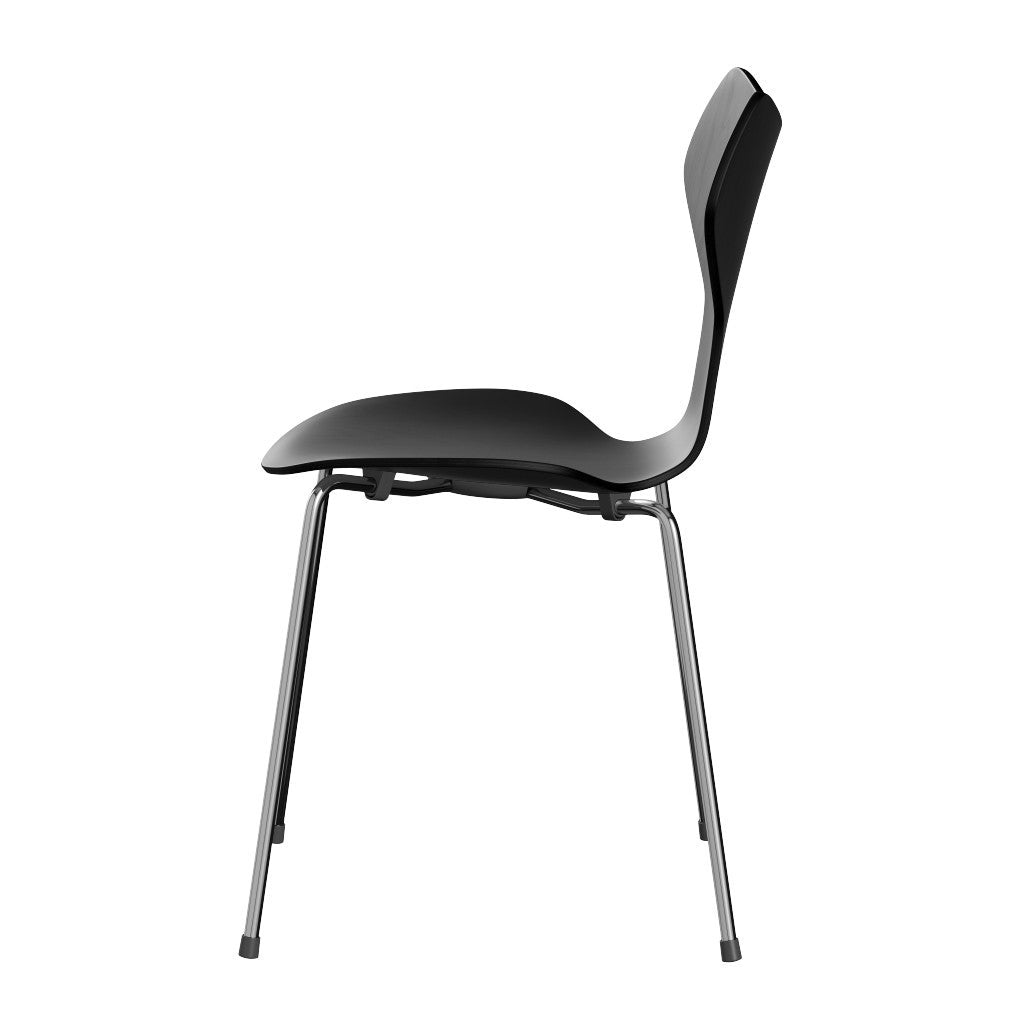 Fritz Hansen（フリッツハンセン）/グランプリチェア/「3130」/カラードアッシュ：ブラック/脚：クローム/SH43㎝