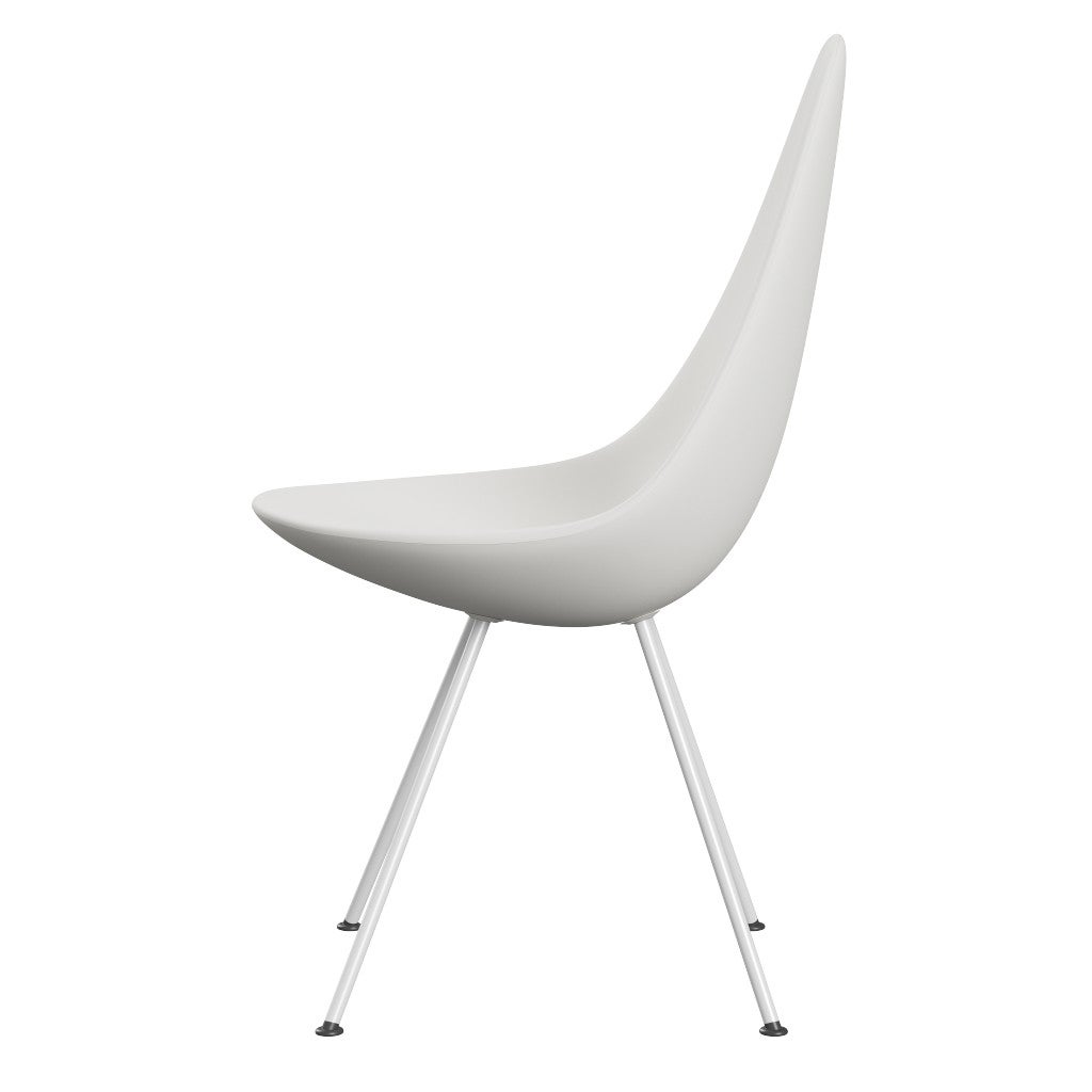 Fritz Hansen（フリッツハンセン）/ドロップチェア/「3110」/プラスチック：ホワイト/脚：ホワイト粉体塗装/SH43㎝