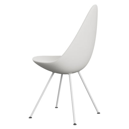 Fritz Hansen（フリッツハンセン）/ドロップチェア/「3110」/プラスチック：ホワイト/脚：ホワイト粉体塗装/SH43㎝