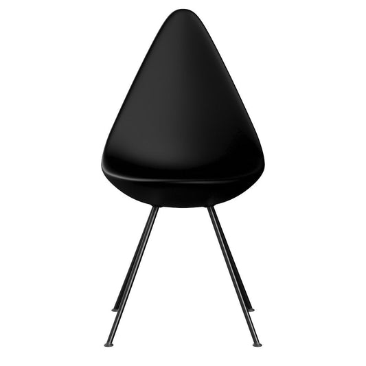 Fritz Hansen（フリッツハンセン）/ドロップチェア/「3110」/プラスチック：ブラック/脚：ブラック粉体塗装/SH43㎝