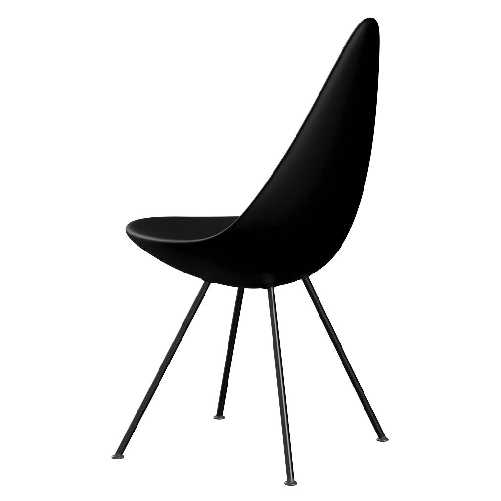 Fritz Hansen（フリッツハンセン）/ドロップチェア/「3110」/プラスチック：ブラック/脚：ブラック粉体塗装/SH43㎝