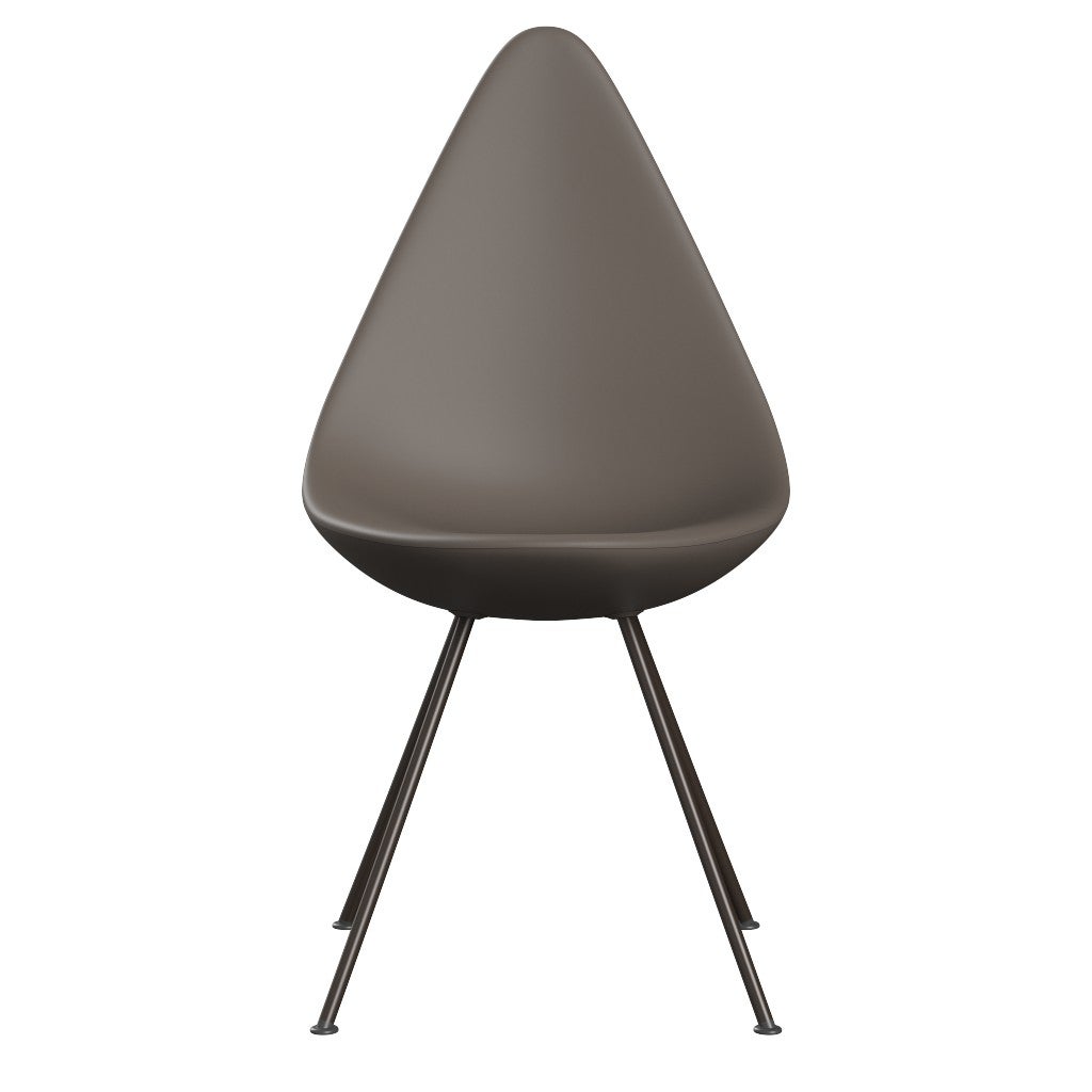 Fritz Hansen（フリッツハンセン）/ドロップチェア/「3110」/プラスチック：ディープクレイ/脚：ブラウンブロンズ粉体塗装/SH43㎝