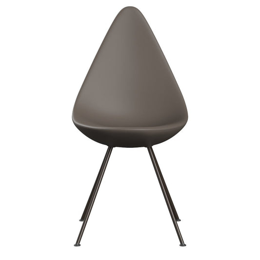 Fritz Hansen（フリッツハンセン）/ドロップチェア/「3110」/プラスチック：ディープクレイ/脚：ブラウンブロンズ粉体塗装/SH43㎝