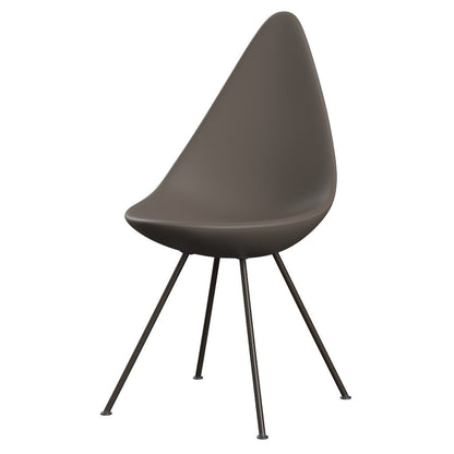 Fritz Hansen（フリッツハンセン）/ドロップチェア/「3110」/プラスチック：ディープクレイ/脚：ブラウンブロンズ粉体塗装/SH43㎝