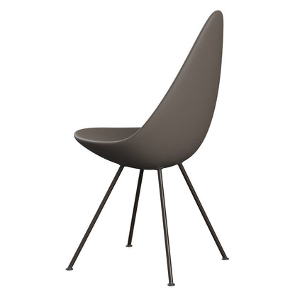 Fritz Hansen（フリッツハンセン）/ドロップチェア/「3110」/プラスチック：ディープクレイ/脚：ブラウンブロンズ粉体塗装/SH43㎝
